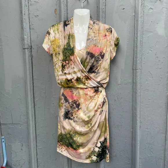 Aidan Mattox Wrap Front dress, size 2 - Picture 2 of 9